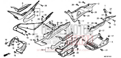 UNTERSTE STUFE/GEHAEUSEUNTERTEIL (FJS400D9/FJS400A) FJS400A9 de 2009